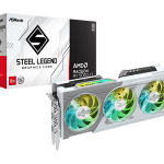 ASRock AMD Radeon RX 9060 XT Steel Legend OC 8GB GDDR6 Graphics Card White