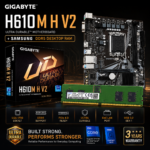 Gigabyte H610M H V2 Motherboard DDR5 with Samsung 8GB DDR5 4800Mhz Desktop RAM (COMBO OFFER)