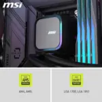 MSI MAG Coreliquid A13 240 AIO CPU Liquid Cooler Black - Image 3