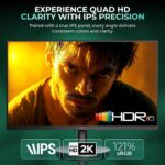AOC Q27B3S2 Gaming Monitor 27 inch 2560 x 1440 Quad HD IPS Panel, 100Hz Refresh Rate, 1ms Responsre Time, Eye Care, Adaptive Sync, 178° Wide Viewing Angle, HDMI 1.4b Display Port 1.2a Connectivity - Image 7