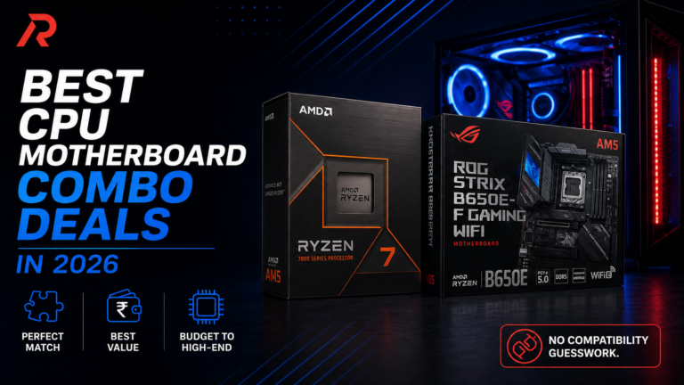 Best CPU motherboard combo deals in 2026 banner - budget to high-end AMD and Intel picks