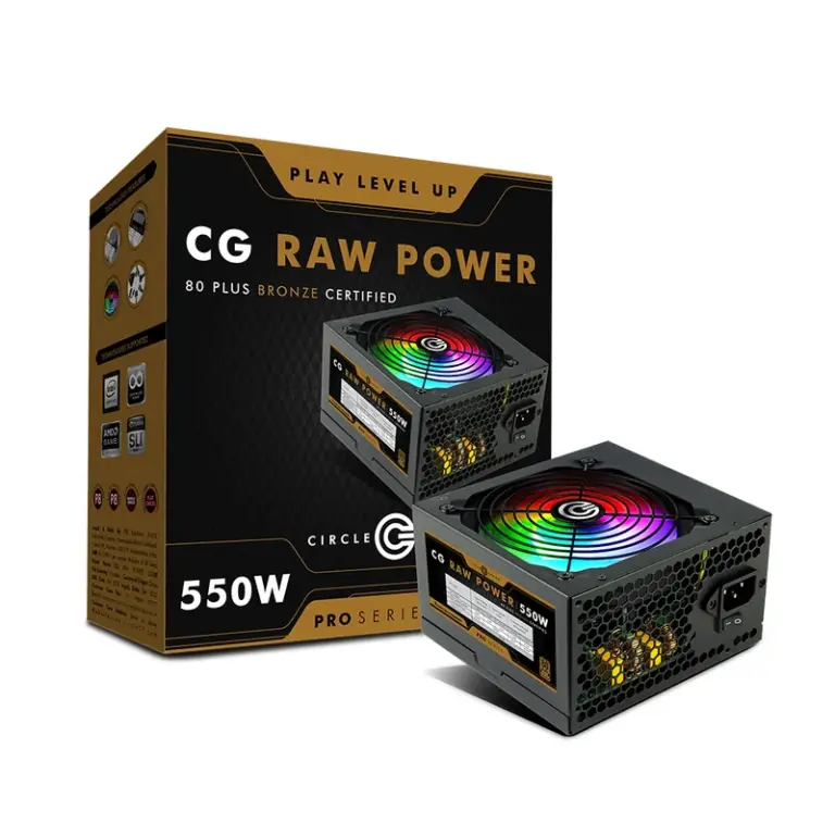 Circle 550W 80 Plus White Power Supply