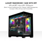 Circle Defender Micro BTF ARGB - Black Cabinet - Image 2