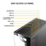 Circle Defender Micro BTF ARGB - Black Cabinet - Image 5