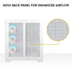 Circle Defender Micro ZX7-BTF White Cabinet - Image 4