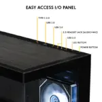 Circle Defender ZX9 Black BTF ARGB Cabinet - Image 7