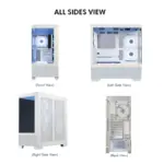 Circle Defender ZX9 White BTF ARGB Cabinet - Image 2