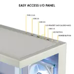 Circle Defender ZX9 White BTF ARGB Cabinet - Image 6