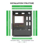 Circle Elegantor M1 ARGB - Micro ATX Cabinet | Gaming Cabinet | Black - Image 3