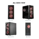 Circle Elegantor M1 ARGB - Micro ATX Cabinet | Gaming Cabinet | Black - Image 2