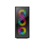 Circle Elegantor X5 ARGB Mid-Tower Black Computer Case Gaming Cabinet - Image 4
