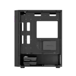 Circle Elegantor X5 ARGB Mid-Tower Black Computer Case Gaming Cabinet - Image 3