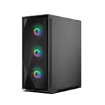 Circle Furious Mesh 240 ARGB Mid-Tower Computer Case Gaming Cabinet - Black - Image 5