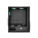 Circle Furious Mesh 240 ARGB Mid-Tower Computer Case Gaming Cabinet - Black - Image 3