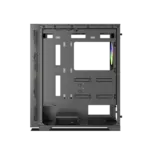 Circle Furious Glass 240 ARGB Mid-Tower Computer Case Gaming Cabinet - Black - Image 2