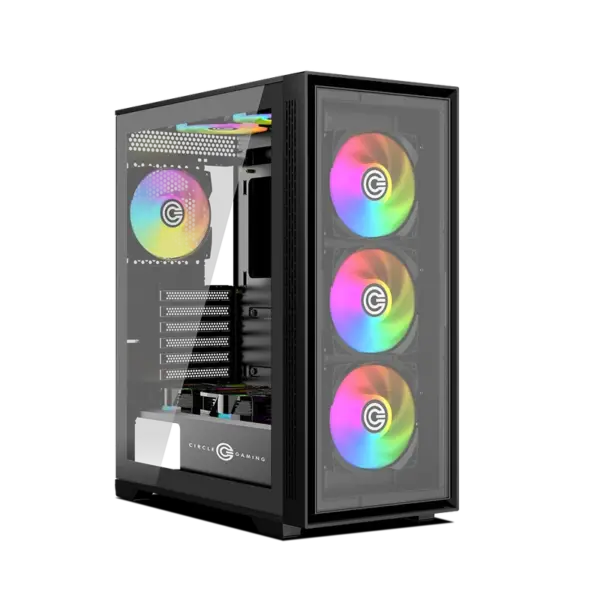 Circle Furious Glass 240 ARGB Black Mid-Tower Cabinet