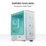 Circle Gladius M1 Mid-Tower Computer Case | Gaming Cabinet - White - Image 7