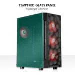Circle Gladius M3 Mid-Tower Computer Case with Type C 2.0 | Gaming Cabinet - Black - Image 8