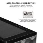 Circle Gladius M3 Mid-Tower Computer Case with Type C 2.0 | Gaming Cabinet - Black - Image 7