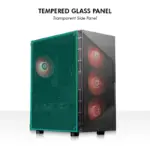 Circle Gladius M4 Mid-Tower Computer Case with Type C 2.0 | Gaming Cabinet - Black - Image 8