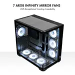 Circle Lucid AX Curve (Black) Desktop Cabinet - Image 9