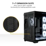 Circle Lucid AX Curve (Black) Desktop Cabinet - Image 8