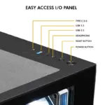 Circle Lucid AX Curve (Black) Desktop Cabinet - Image 5