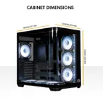 Circle Lucid AX Curve (Black) Desktop Cabinet - Image 4
