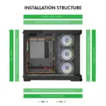 Circle Lucid AX Curve (Black) Desktop Cabinet - Image 3