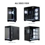 Circle Lucid AX Curve (Black) Desktop Cabinet - Image 2