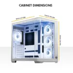 Circle Lucid AX Curve (White) Desktop Cabinet - Image 4