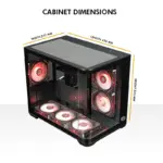 Circle Lucid MX Curve Black Desktop Cabinet - Image 5
