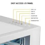 Circle Lucid MX Curve White Desktop Cabinet - Image 5
