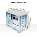 Circle Lucid MX Curve White Desktop Cabinet - Image 4