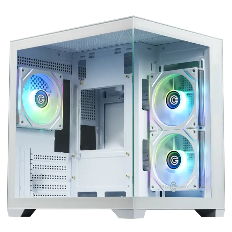 Circle Lucid Micro M3 White Mid-Tower