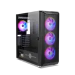 Circle Stealth B1 ARGB Mid-Tower Computer Case Gaming Cabinet - Sleek Design with Enhanced Cooling - Image 5
