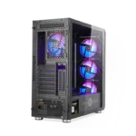 Circle Stealth B1 ARGB Mid-Tower Computer Case Gaming Cabinet - Sleek Design with Enhanced Cooling - Image 3