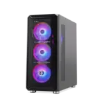 Circle Stealth B1 ARGB Mid-Tower Computer Case Gaming Cabinet - Sleek Design with Enhanced Cooling - Image 2