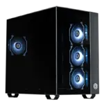 Circle Superlava Black ARGB Desktop Cabinet