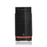 Circle Verva 3.0 CPU Cabinet - Black | Stylish Micro-ATX Case with SMPS - Image 2