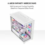 Circle Defender Micro ZX6-BTF White Cabinet - Image 8