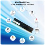 EVM 16GB DDR5 Desktop RAM Memory | 5600MHz | PC5-44800 | Long-DIMM | 288-Pin | CL19 | 1.1V Low Voltage | High Performance | Intel & AMD Compatible | 10 Year Warranty (EVMT16G5600U88P) - Image 3