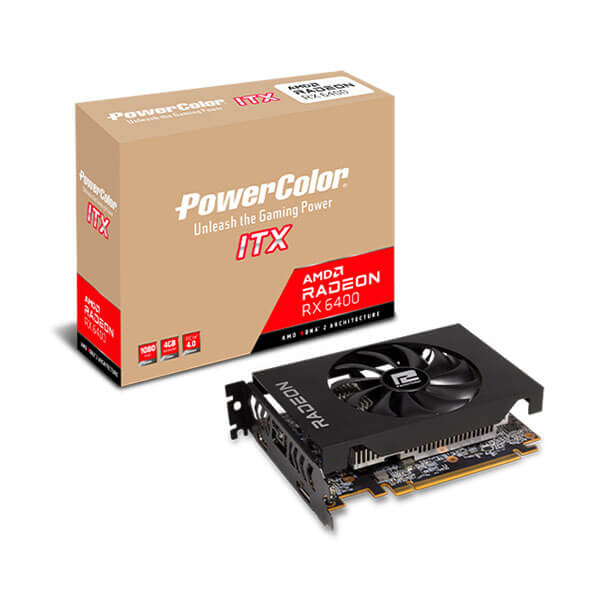 PowerColor AMD Radeon RX 6400 ITX 4GB