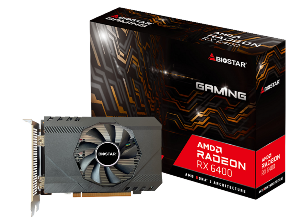 BIOSTAR AMD Radeon RX 6400 Graphics Card