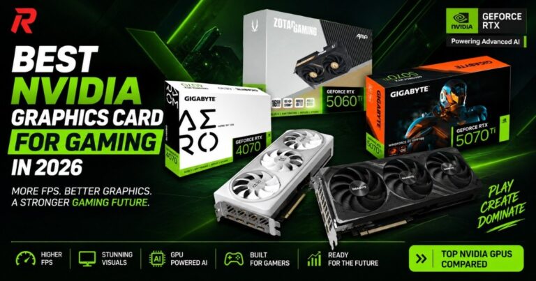 he best NVIDIA graphics card for gaming in 2026, from the RTX 5060 to the RTX 5090, split by budget tier with real India pricing and gaming benchmarks.