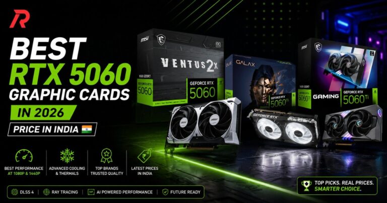 See the best RTX 5060 and RTX 5060 Ti graphic cards in 2026, with real India pricing across brands, plus which NVIDIA GPU fits your budget and resolution.
