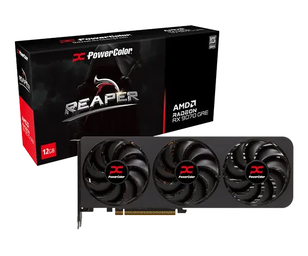 PowerColor Reaper AMD Radeon™ RX 9070 GRE 12GB GDDR6 Graphics Card
