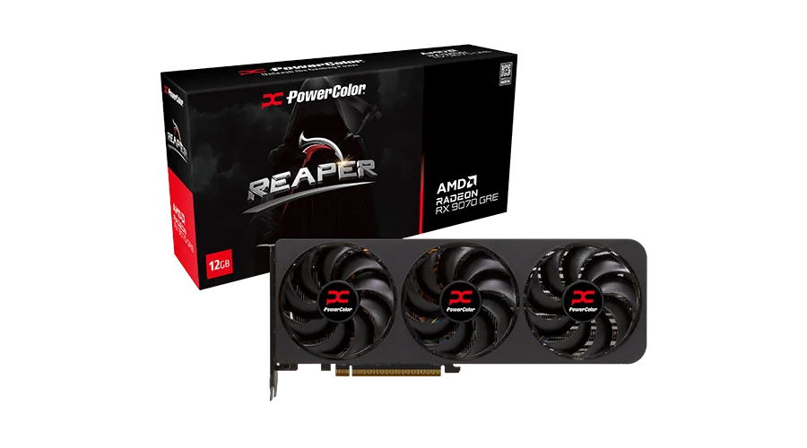 1780019426_cefaa54a61279c73 PowerColor Reaper AMD Radeon™ RX 9070 GRE 12GB GDDR6 Graphics Card - Image 1