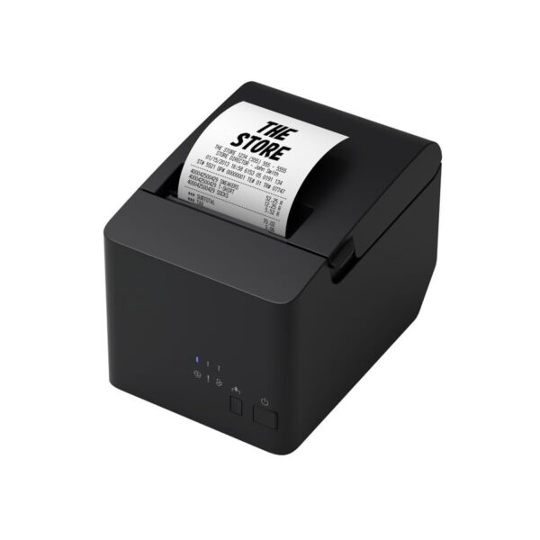 Epson TM-T82X-II-522 POS Thermal Receipt Printer, Black, 250mm/s Print Speed, USB and Ethernet Connectivity, Compact Style