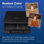 Epson Perfection V39 II Color Photo and Document Flatbed Scanner with 4800 dpi Optical Resolution, Scan to Cloud, USB Power and High-Rise, Removable Lid - Image 2